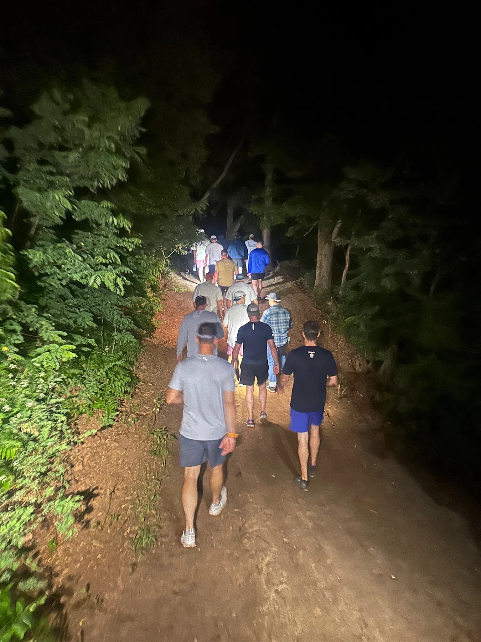 Night walk along the Runathon trails